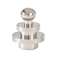 1" Tall x 7/8" Diam Art Deco Finial Nickel Plated Brass Tap 1/8 IPS (11396N)