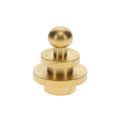 1" Tall x 3/4" Diam Unfinished Brass Deco Style Lamp Finial Tap 1/8 IP (11396U)