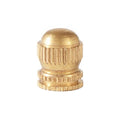 9/16" Tall x 7/16" Diam Steampunk Finial Unfinished Brass Tap 1/4-27 Tap (11397U)