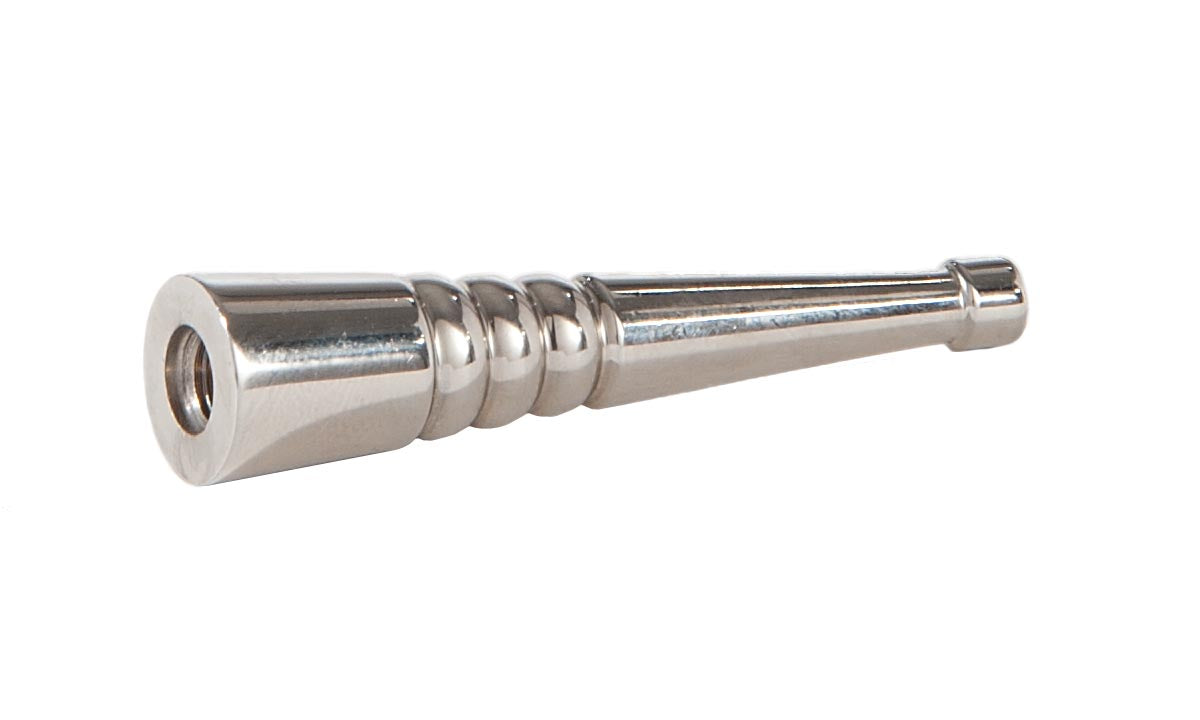 2-3/8" Tall x 1/2" Diam Nickel Plated Art Deco Style Finial Tap 1/4-27 (11402N)