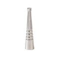 2-3/8" Tall x 1/2" Diam Nickel Plated Art Deco Style Finial Tap 1/4-27 (11402N)