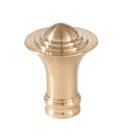 1-7/8" Tall x 1-3/8" Diam Unfinished Brass Atomic Design Finial Tap 1/8 IPS (11404U)