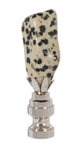 Stone Lamp Finial Dalmatian Jasper 2-1/2" Tall 1/4-27F Tap (11416N)