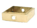 Unfinished Brass, 3" Square Center Ring with 2 Arm Holes (11593U)