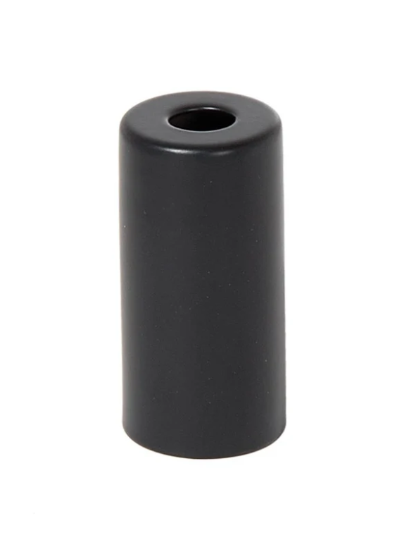 1-7/8" Tall, 15/16" I.D. Candelabra E-12 Black Metal Socket Cup, 1/8IP (11660BK)
