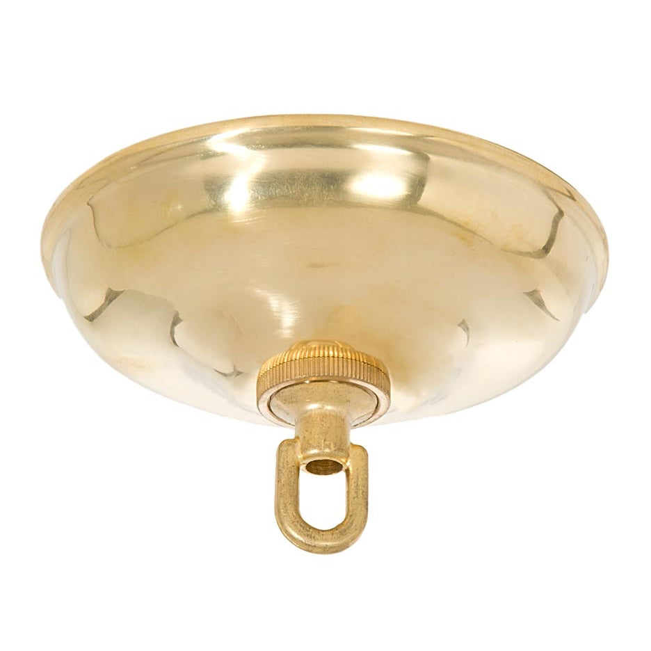 5-1/2" Unfinished Brass Canopy Kit with Mounting Hardware (11785U)