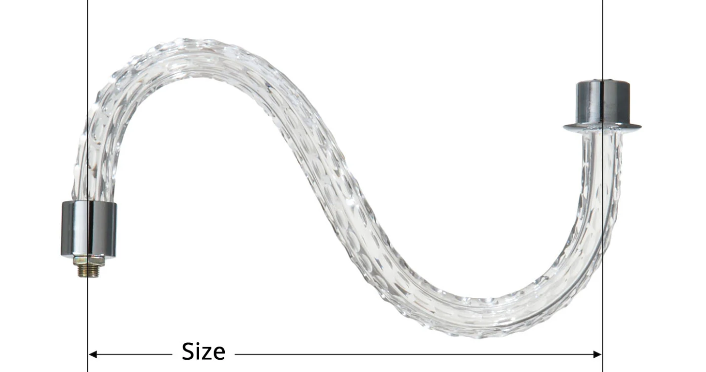 8" - 12" Cut Glass Chandelier Arm (11883)