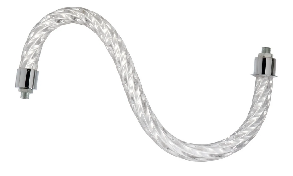 6" - 14" Rope Pattern Glass Chandelier Arm (11900)