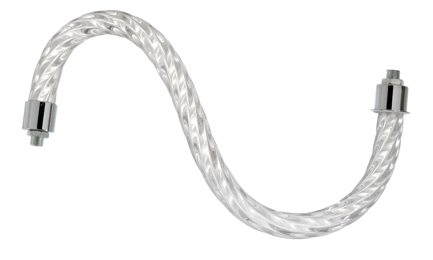 6" - 14" Rope Pattern Glass Chandelier Arm (11900)