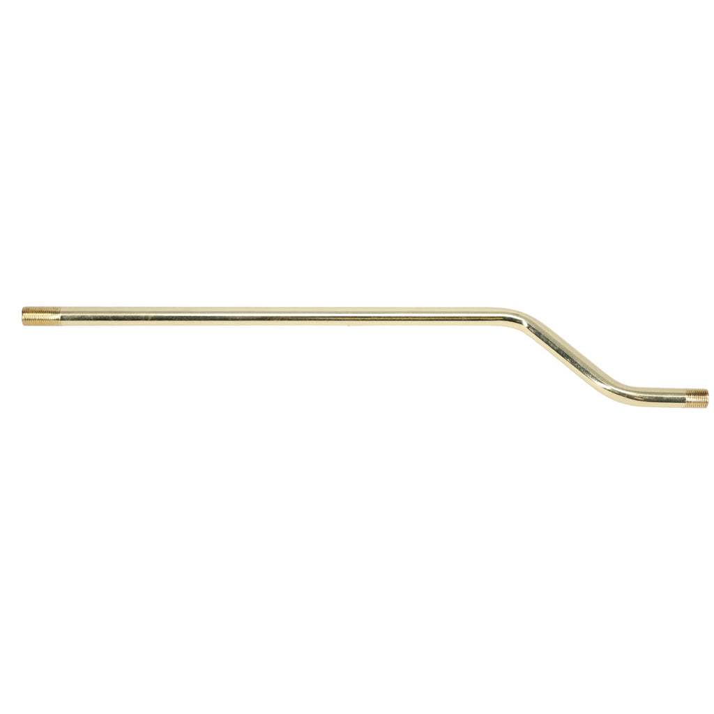 13" Bent Pipe 3/8" Diam., Figurine Assembly, Threaded both ends (12054)