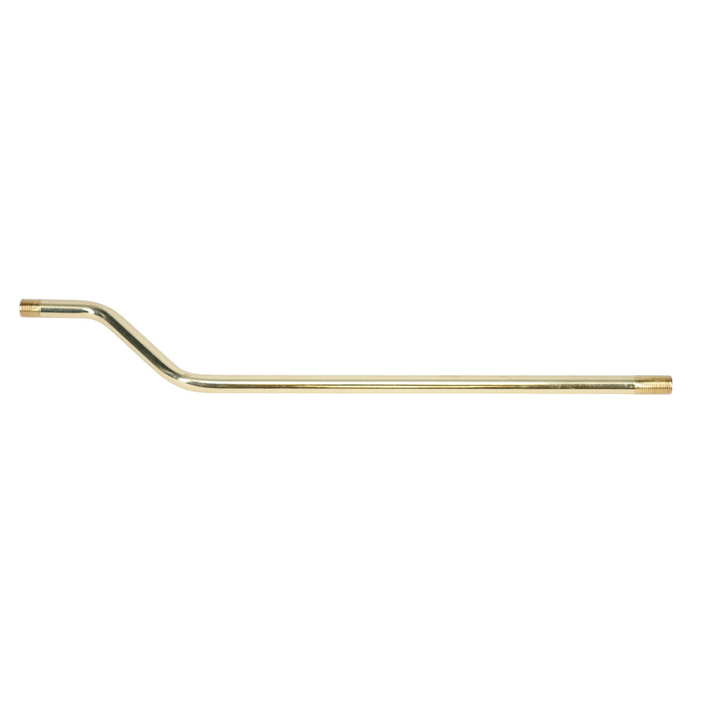 13" Bent Pipe 3/8" Diam., Figurine Assembly, Threaded both ends (12054)