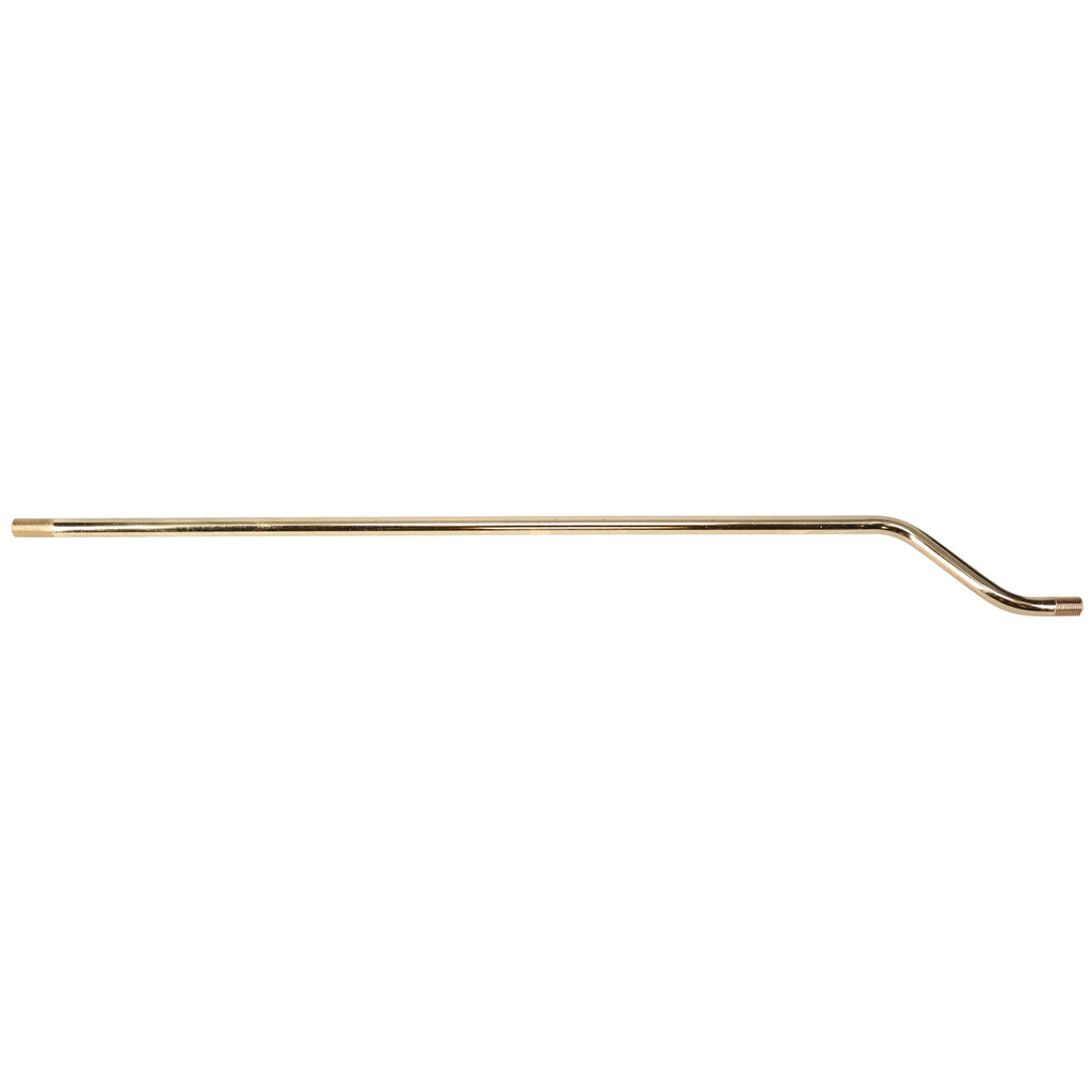 20" Bent Pipe 3/8" Diam., Figurine Assembly, Threaded both ends (12058)