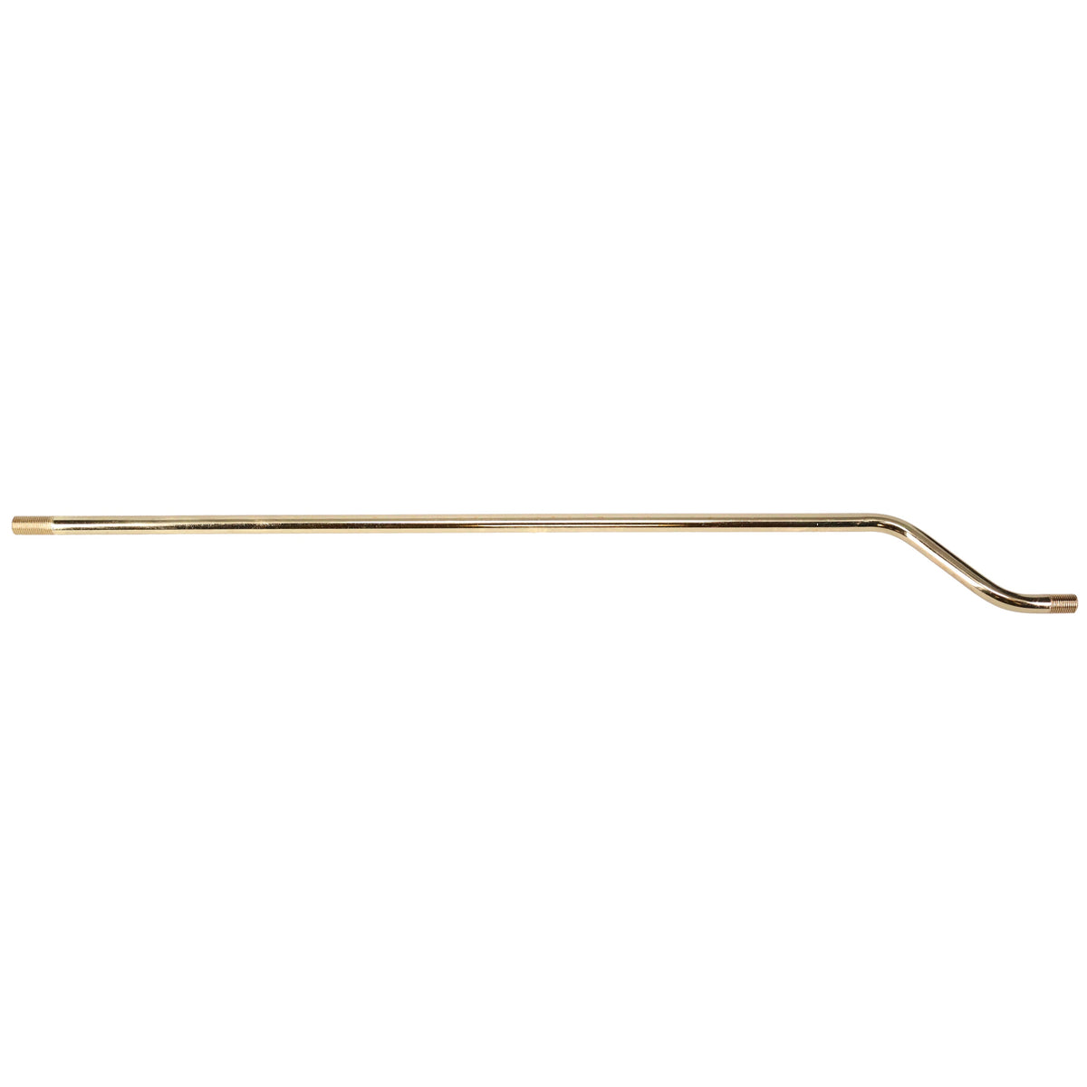 20" Bent Pipe 3/8" Diam., Figurine Assembly, Threaded both ends (12058)