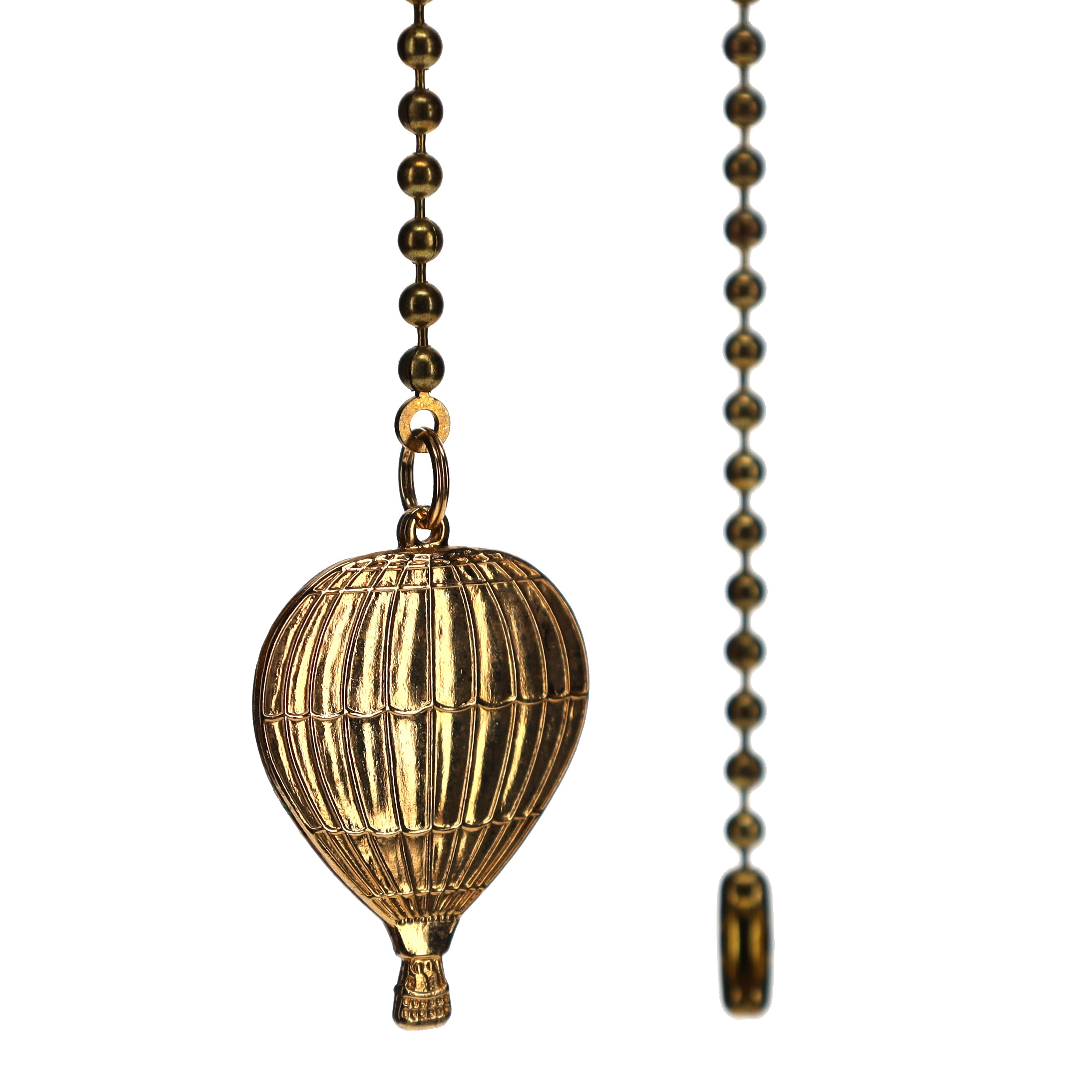 20" Length Brass Pull Chain Hot Air Balloon Pendant (15030)