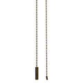 19-1/2" Length Brass Pull Chain Cylinder Pendant (15034)