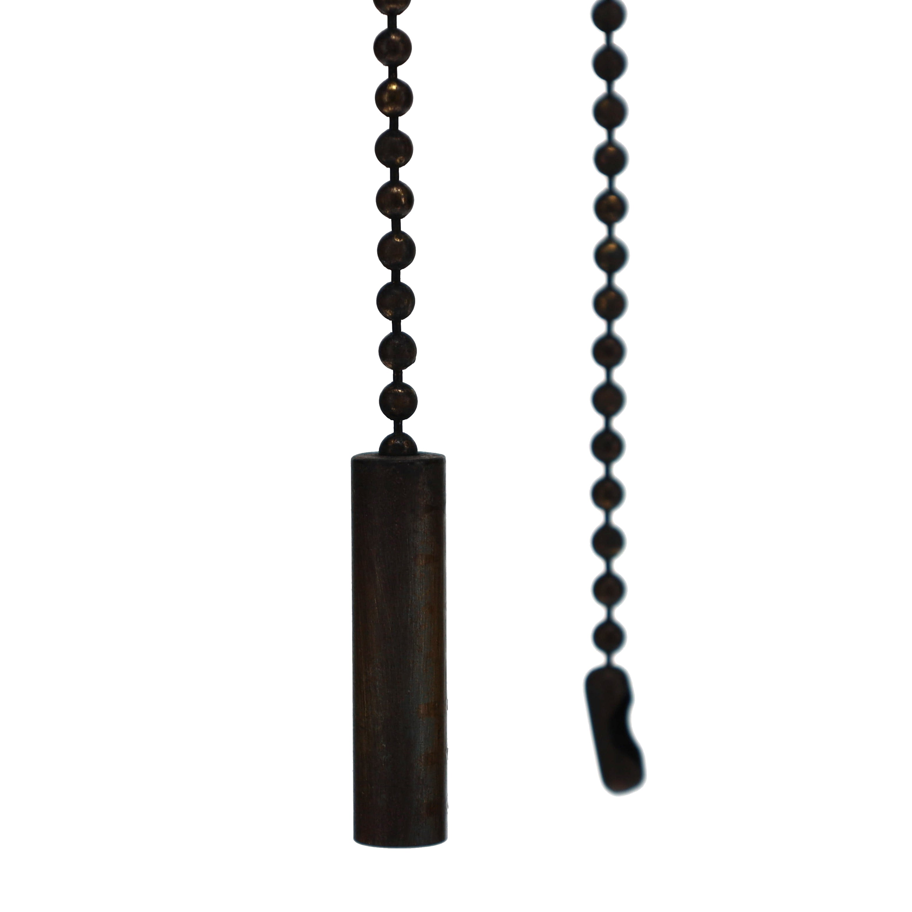 19-1/2" Length Brass Pull Chain Cylinder Pendant, Rustic Bronze (15034B)