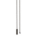 19-1/2" Length Brass Pull Chain Cylinder Pendant, Rustic Bronze (15034B)