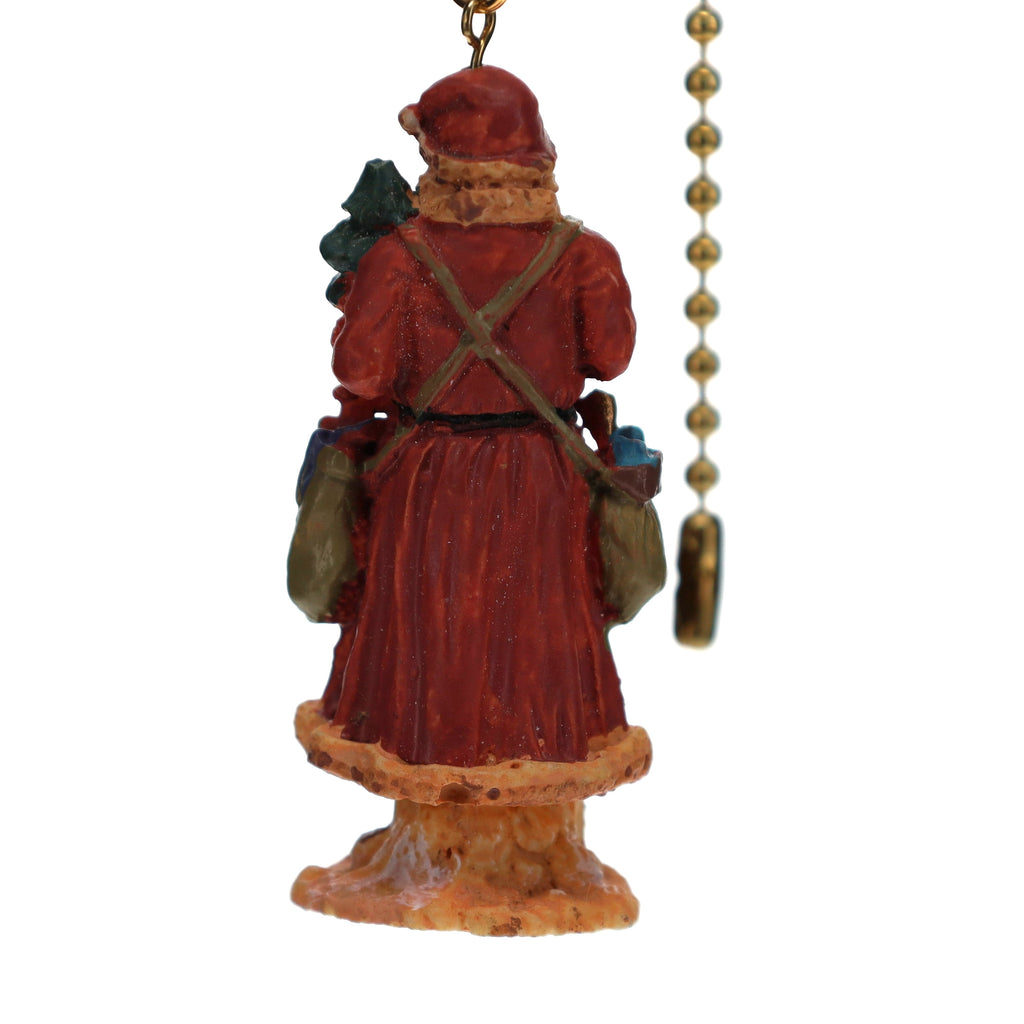 21" Length Brass Pull Chain Christmas Santa Claus (15038)