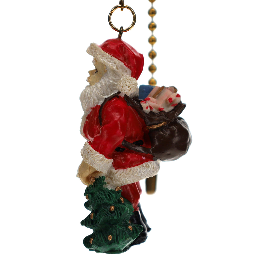 21" Length Brass Pull Chain Christmas Santa Claus (15039)