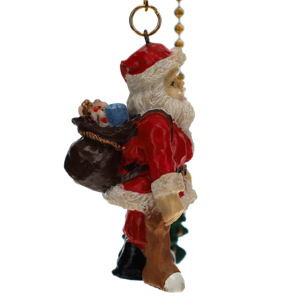 21" Length Brass Pull Chain Christmas Santa Claus (15039)
