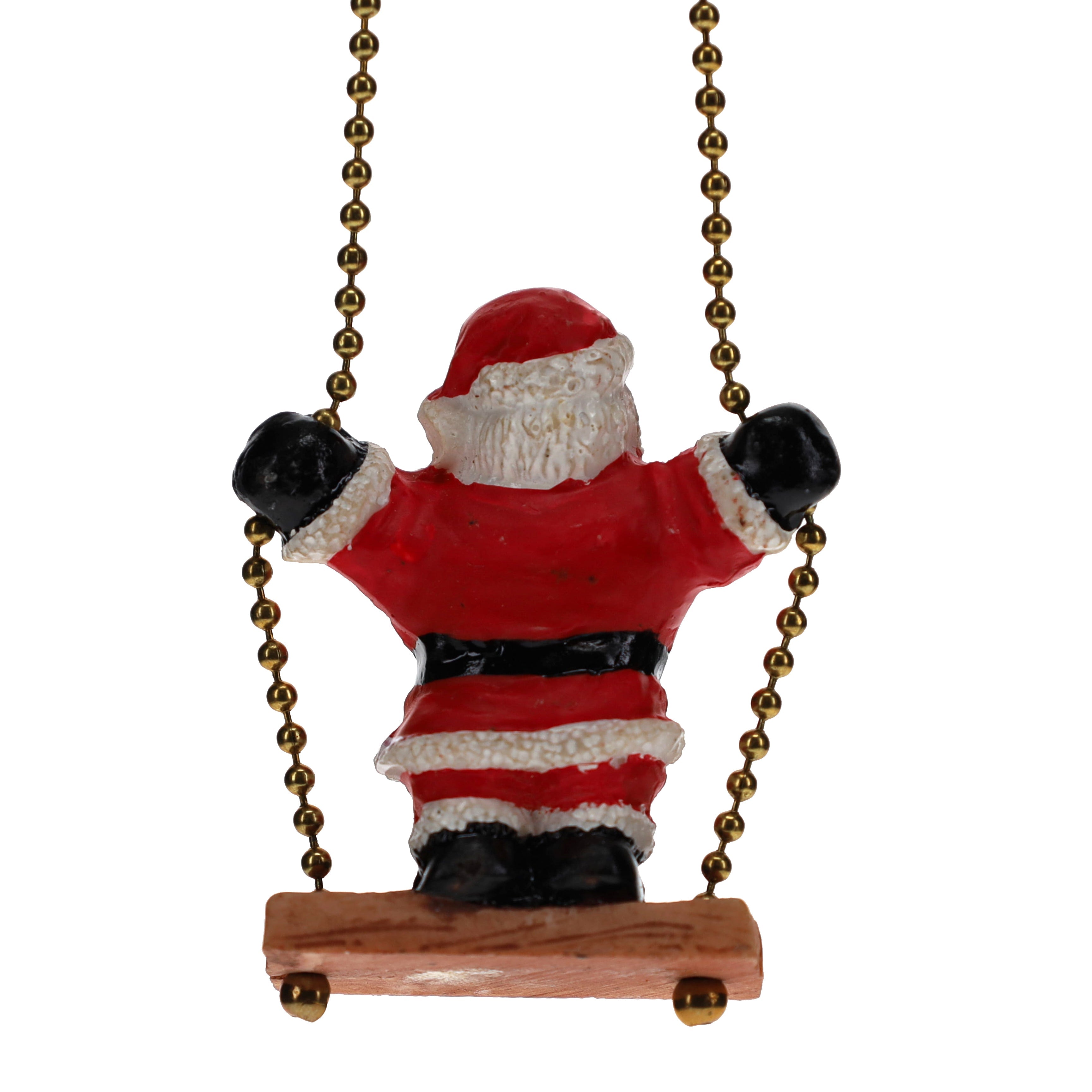 15-1/4" Length Brass Pull Chain Christmas Santa Claus Swing (15040)