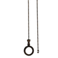 20-1/2" Length Brass Pull Chain Wreath Rustic Bronze Finish (15044)