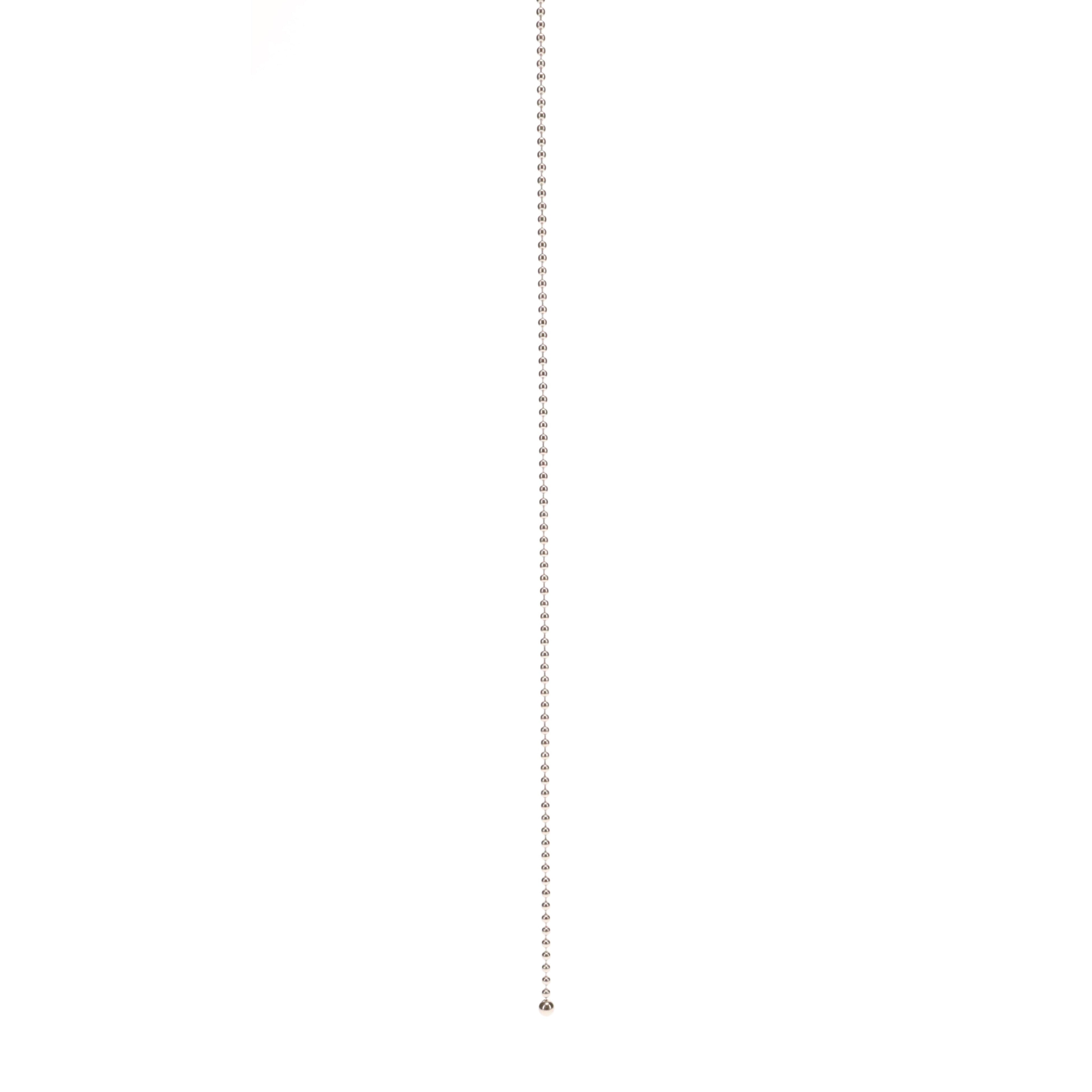 18" Length Nickel Pull Chain #6 Bead with Ball (15045)