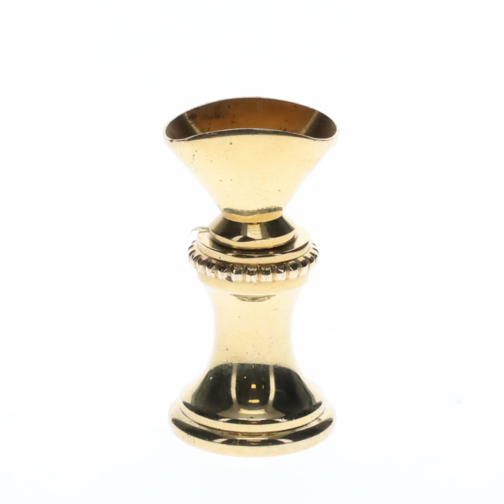 1.2" Tall Brass Finial Base Goblet, 1/4-27F Tap (15097)