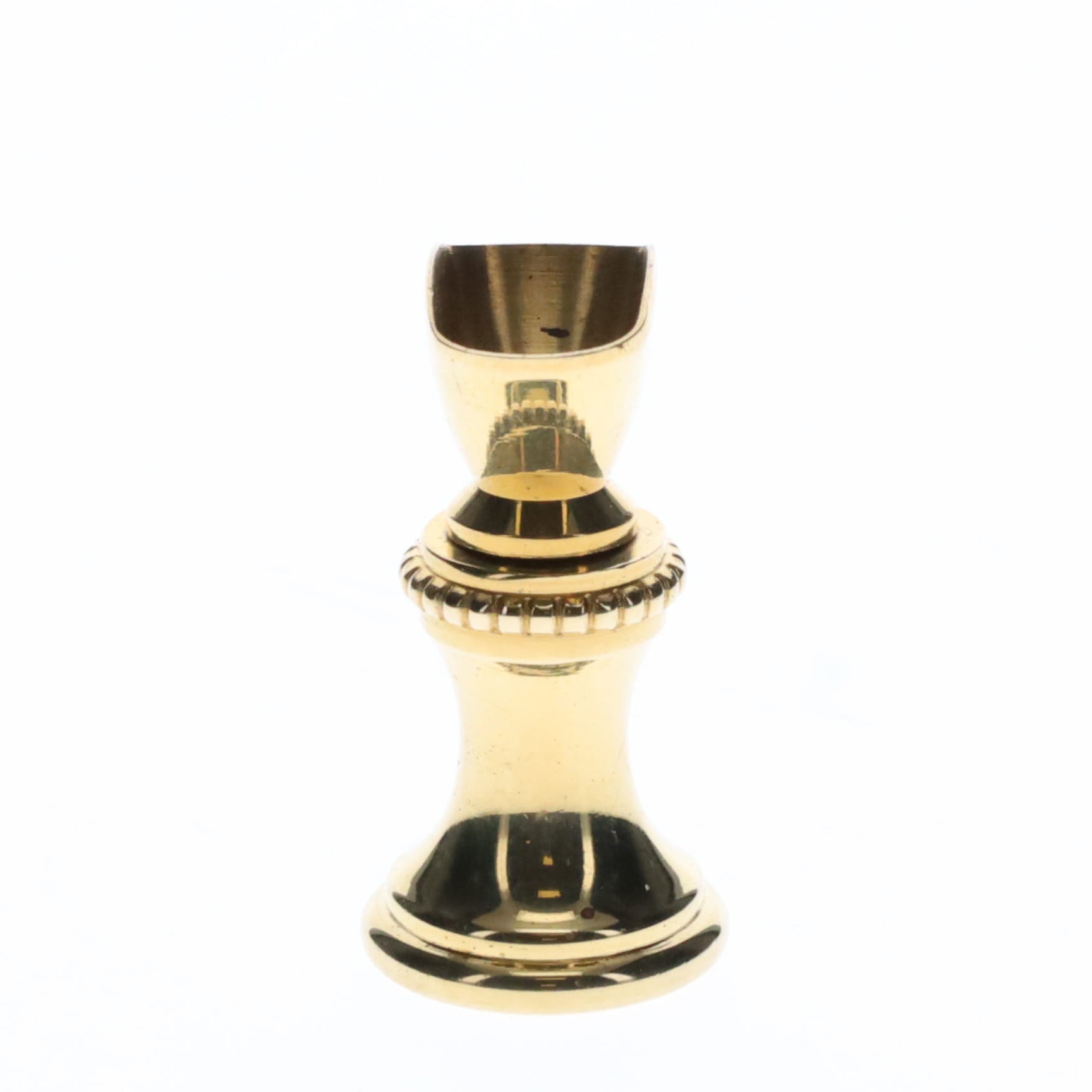 1.2" Tall Brass Finial Base Goblet, 1/4-27F Tap (15097)