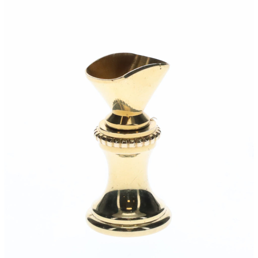 1.2" Tall Brass Finial Base Goblet, 1/4-27F Tap (15097)