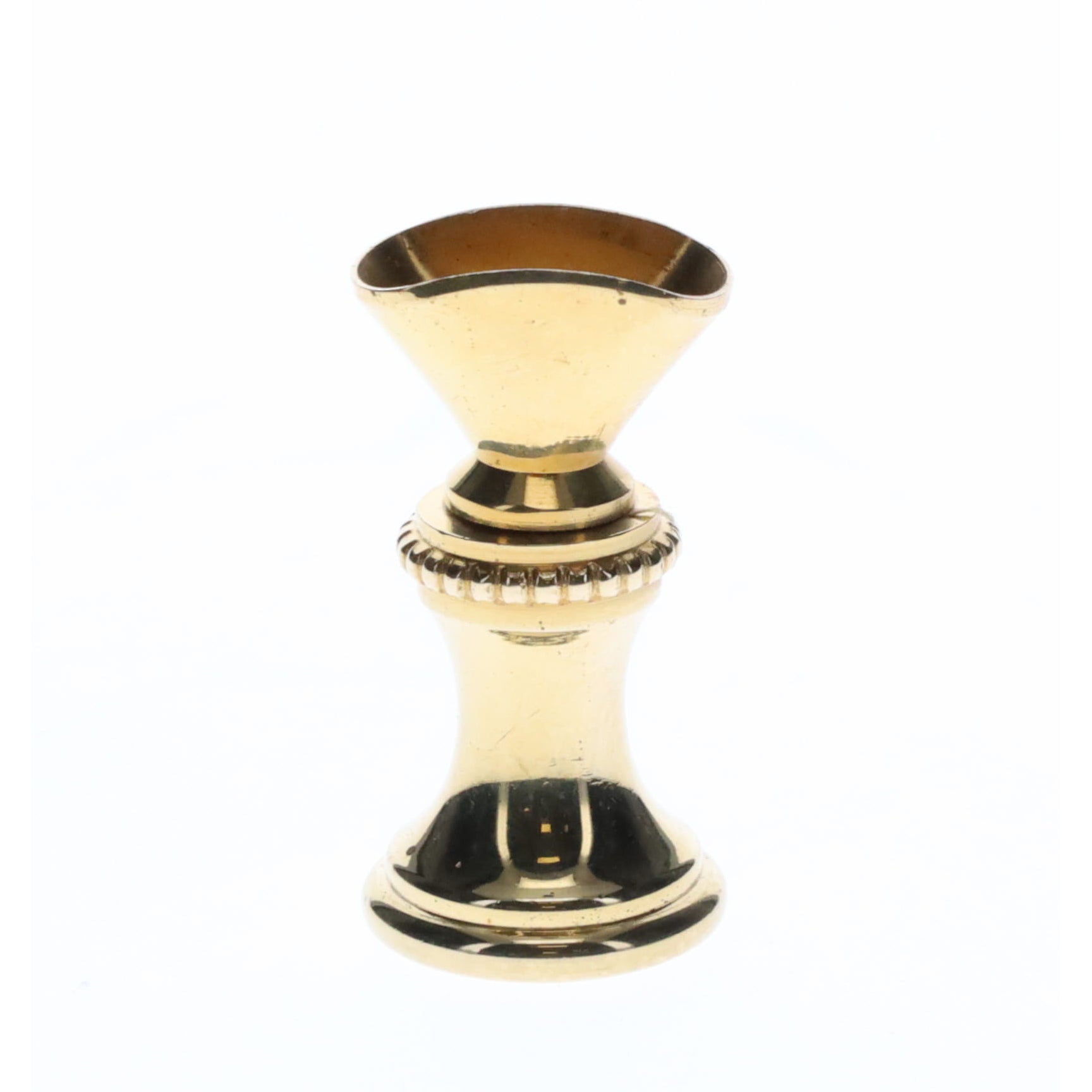 1.2" Tall Brass Finial Base Goblet, 1/4-27F Tap (15097)