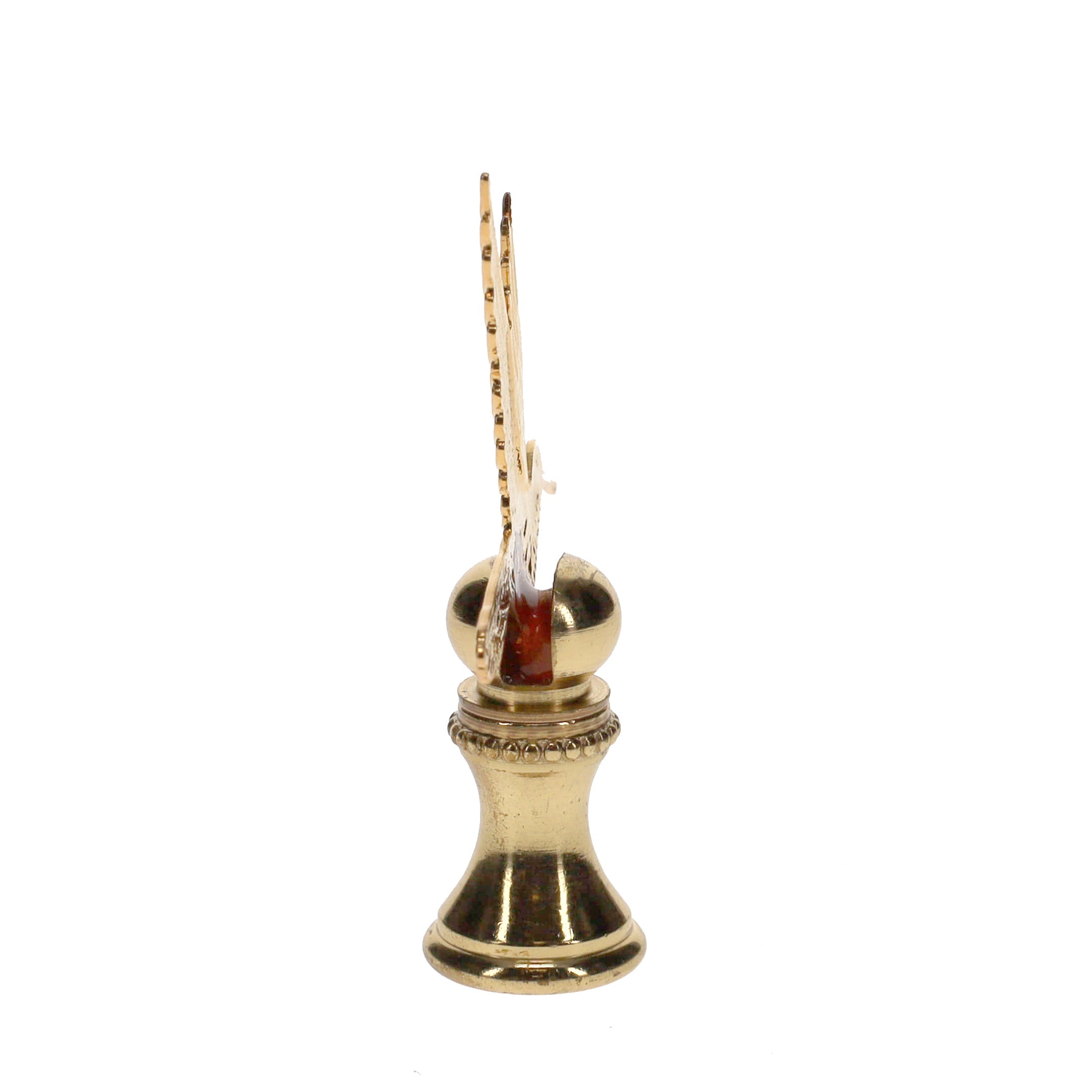 2-1/2" Tall Brass Finial Hummingbird 1/4-27F Tap (15123)