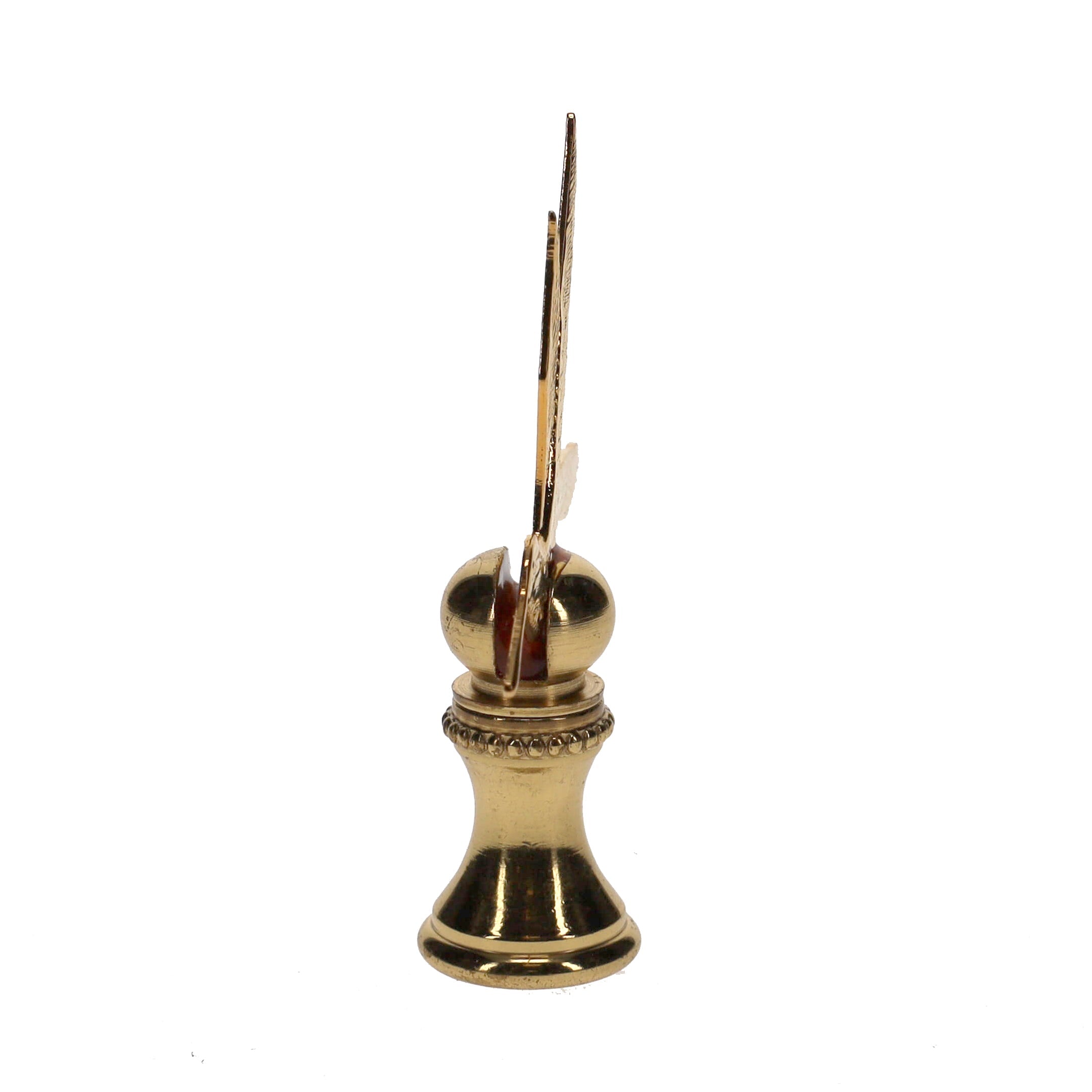 2-1/2" Tall Brass Finial Hummingbird 1/4-27F Tap (15123)