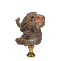 3" Tall Brass Finial Elephant, Ceramic, 1/4-27F Tap (15129B)
