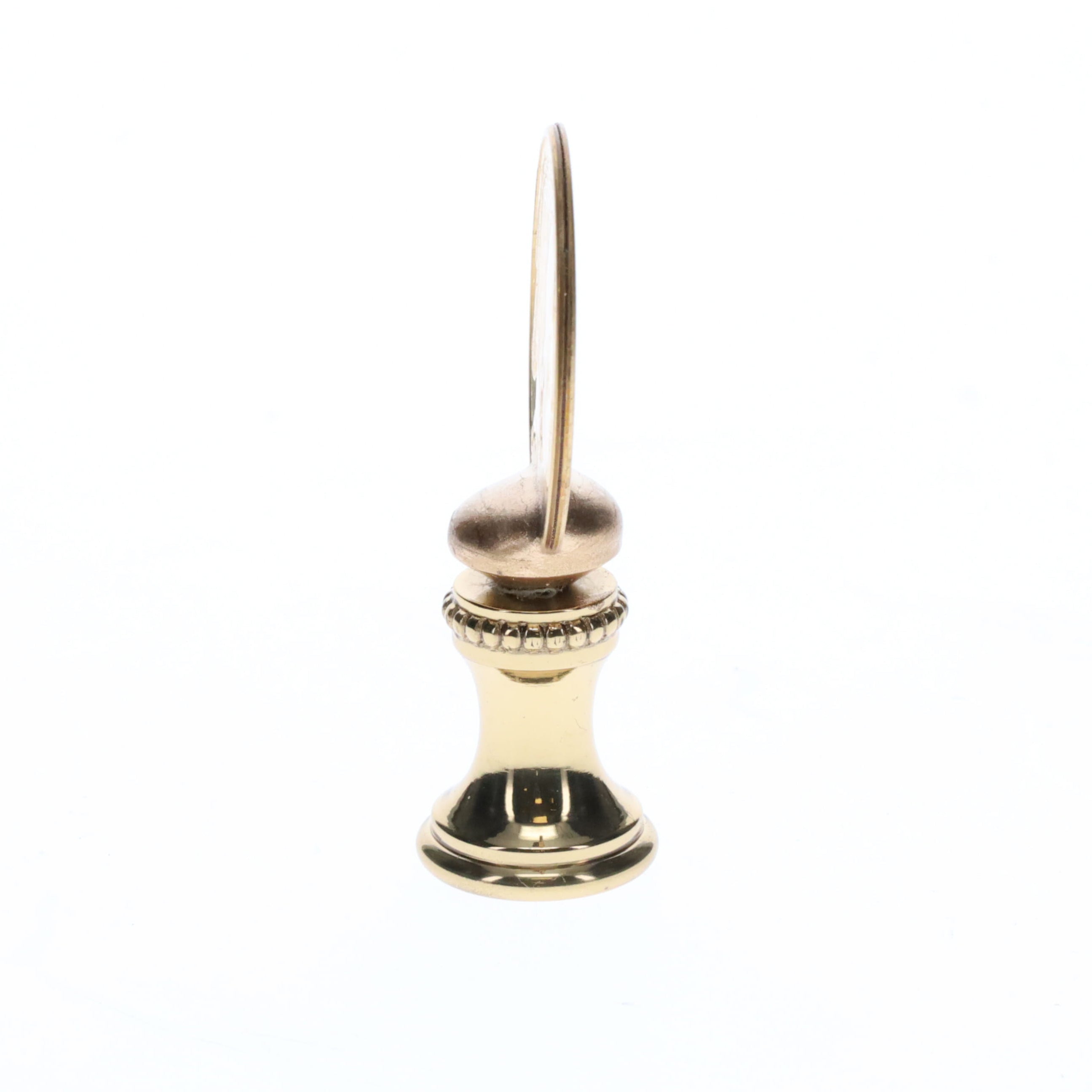 2" Tall Brass Finial Buffalo Nickel, 1/4-27F Tap (15131)