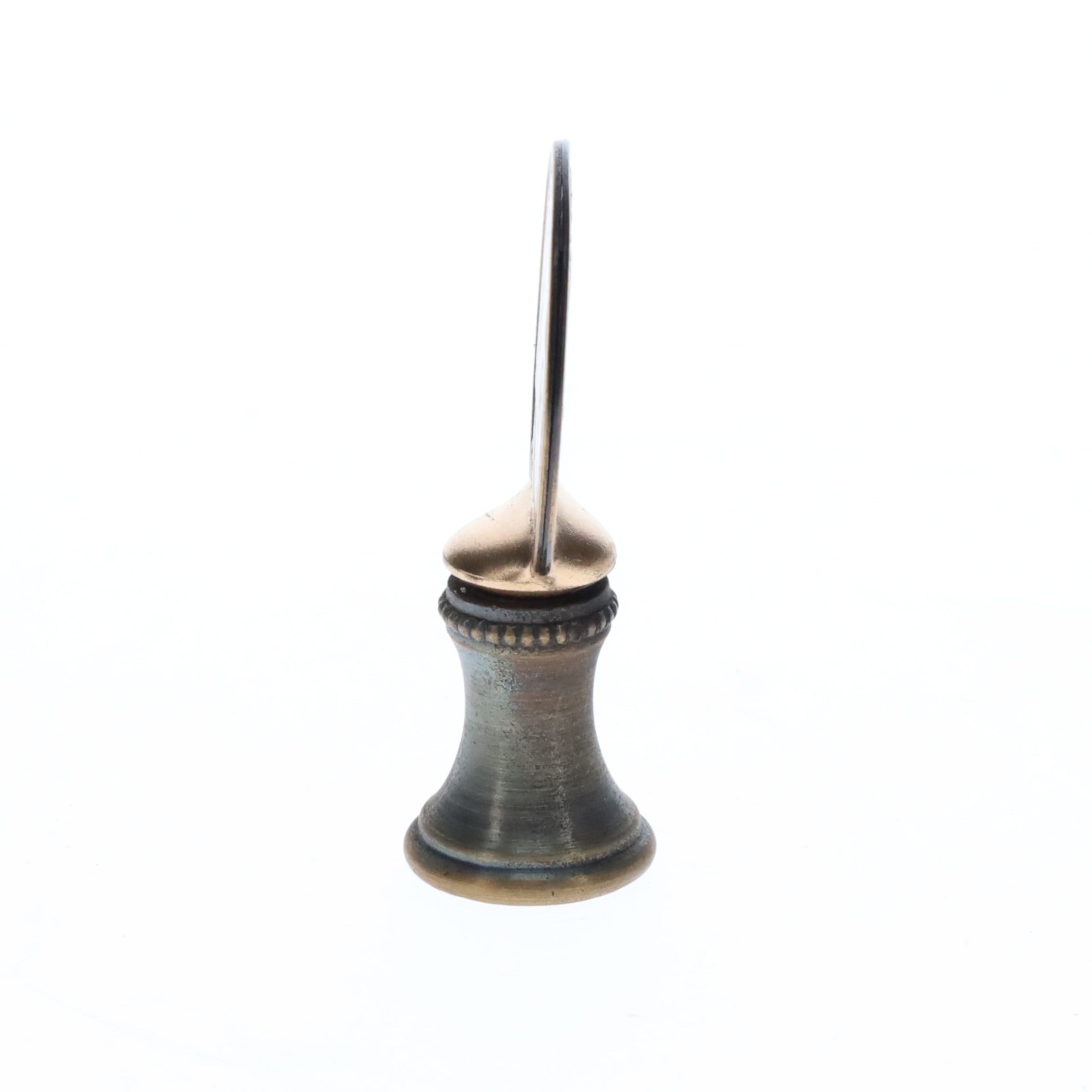 2" Tall Brass Finial Buffalo Nickel, Antique Bronze Finish, 1/4-27F Tap (15131BR)