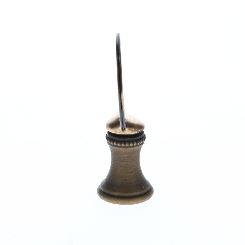 2" Tall Brass Finial Buffalo Nickel, Antique Bronze Finish, 1/4-27F Tap (15131BR)