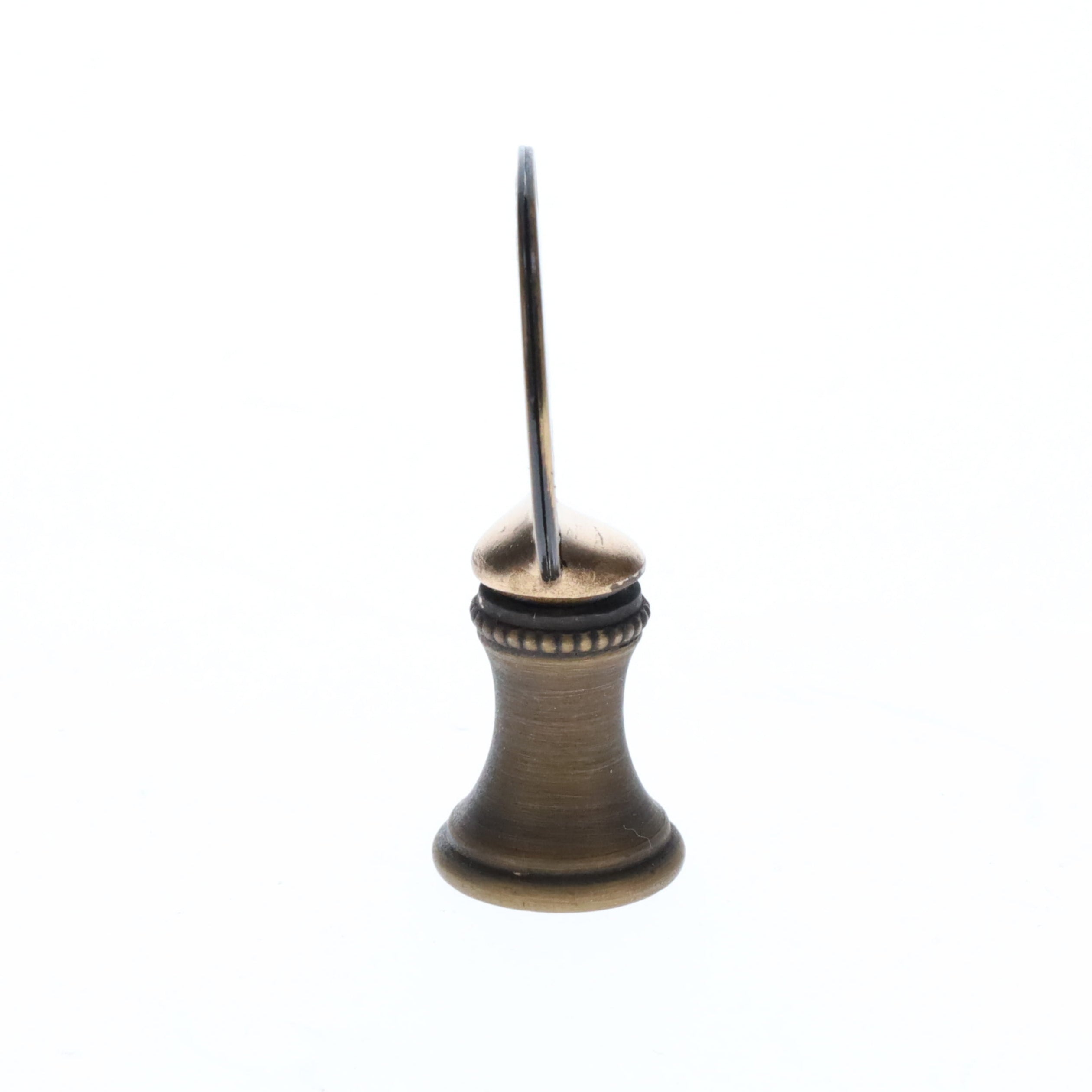 2" Tall Brass Finial Buffalo Nickel, Antique Bronze Finish, 1/4-27F Tap (15131BR)