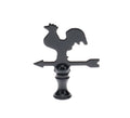 2-1/2" Tall Finial, Black Rooster Weather Vane, 1/4-27F Tap (15143)