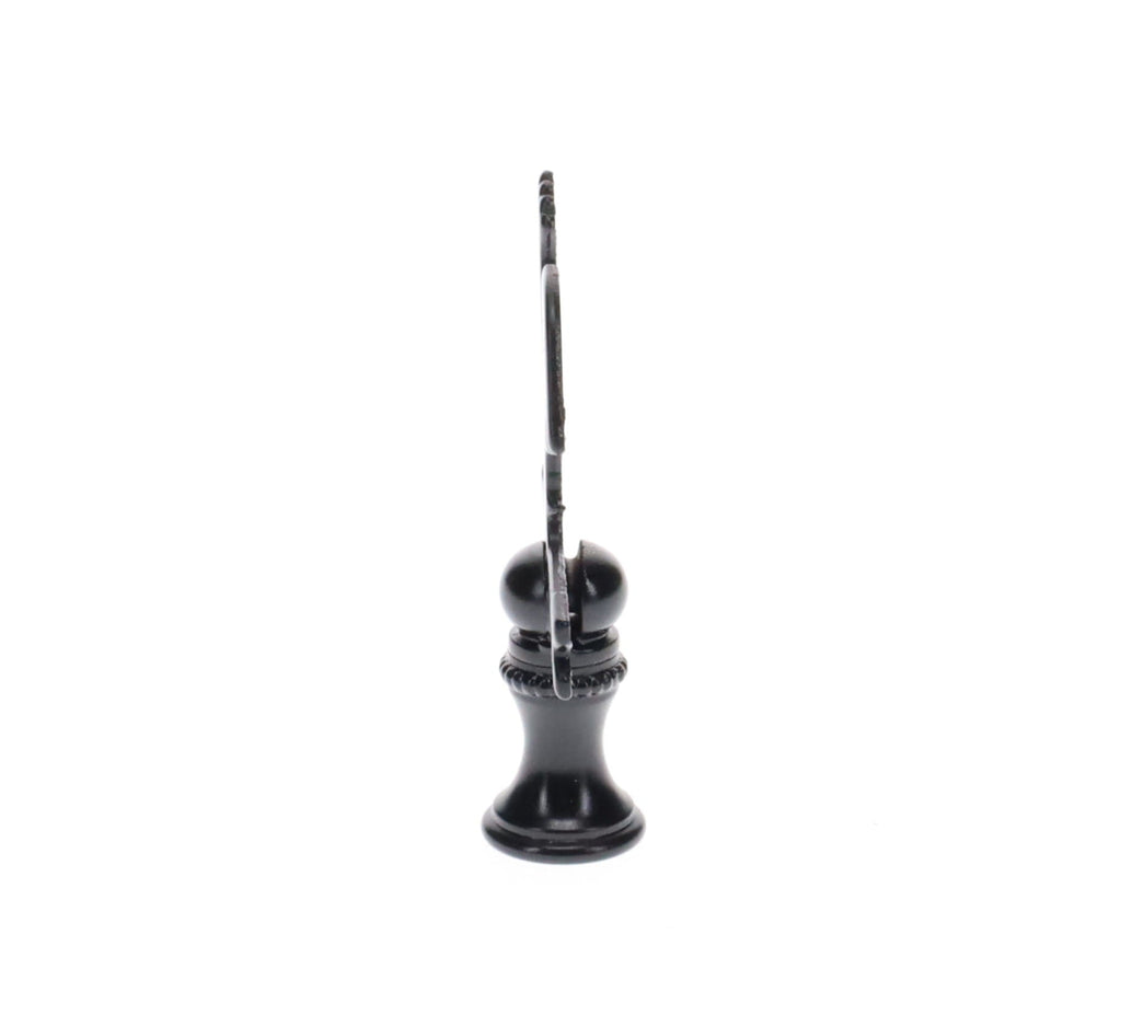 2-1/2" Tall Finial, Black Rooster Weather Vane, 1/4-27F Tap (15143)