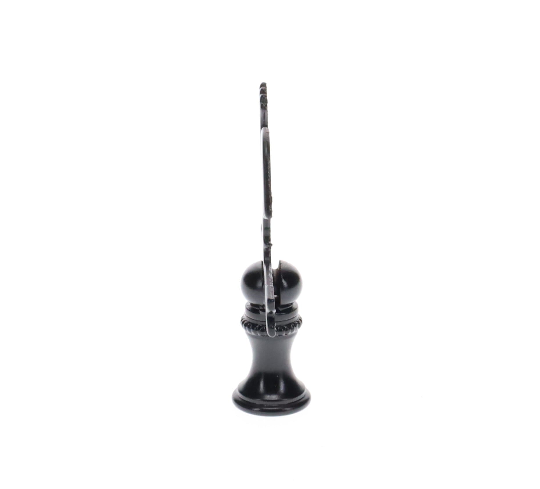 2-1/2" Tall Finial, Black Rooster Weather Vane, 1/4-27F Tap (15143)