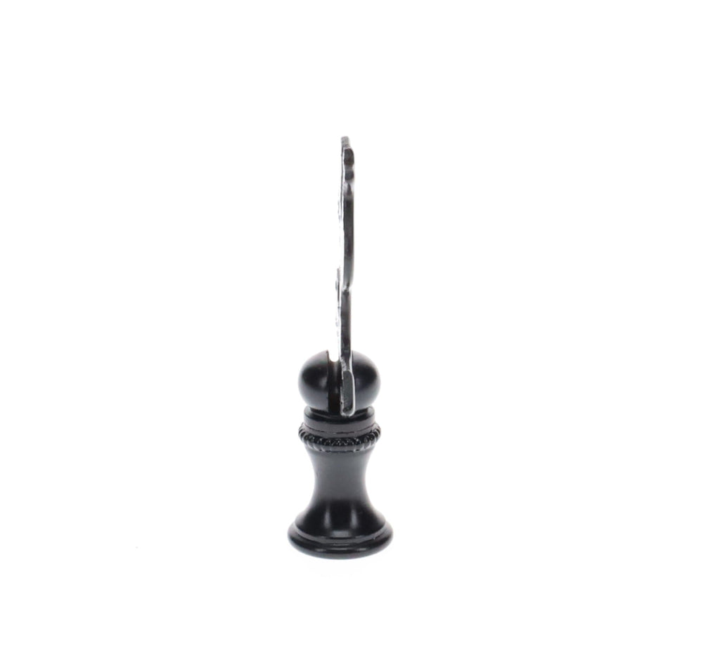 2-1/2" Tall Finial, Black Rooster Weather Vane, 1/4-27F Tap (15143)