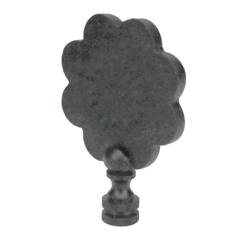 3-1/8" Tall Finial, Satin Black Floral Pattern, 1/4-27F Tap (15145)
