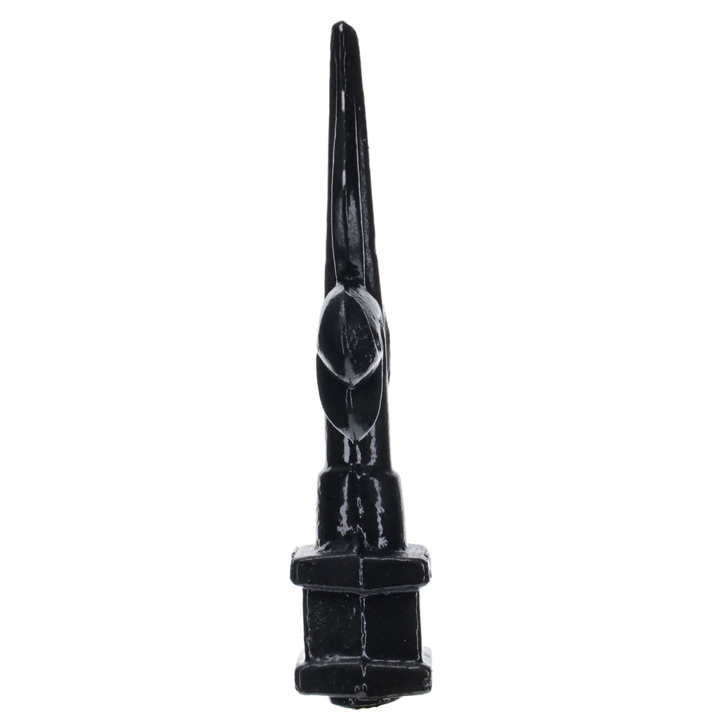 4-3/4" Tall Finial, Fleur-De-Lis, Gloss Black, 1/4-27F Tap (15152)