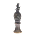 2-1/8" Tall Brass Finial, Dark Bronze Pineapple, 1/4-27F Tap (15155)