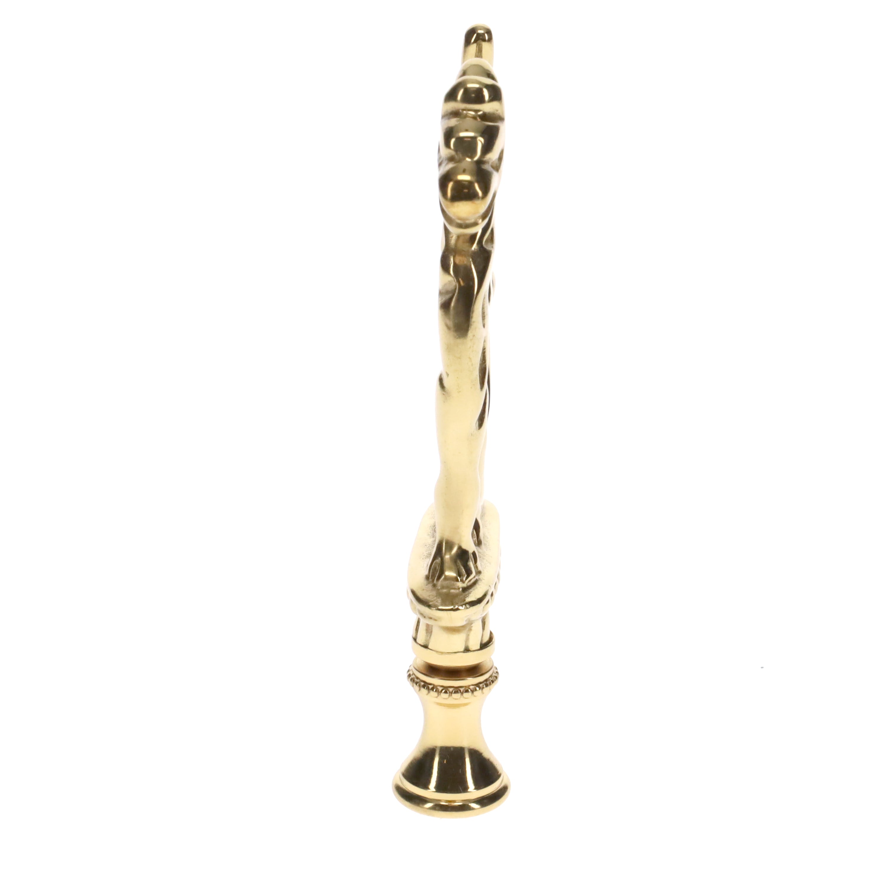 4" Tall Brass Finial, Griffin, 1/4-27F Tap (15164)