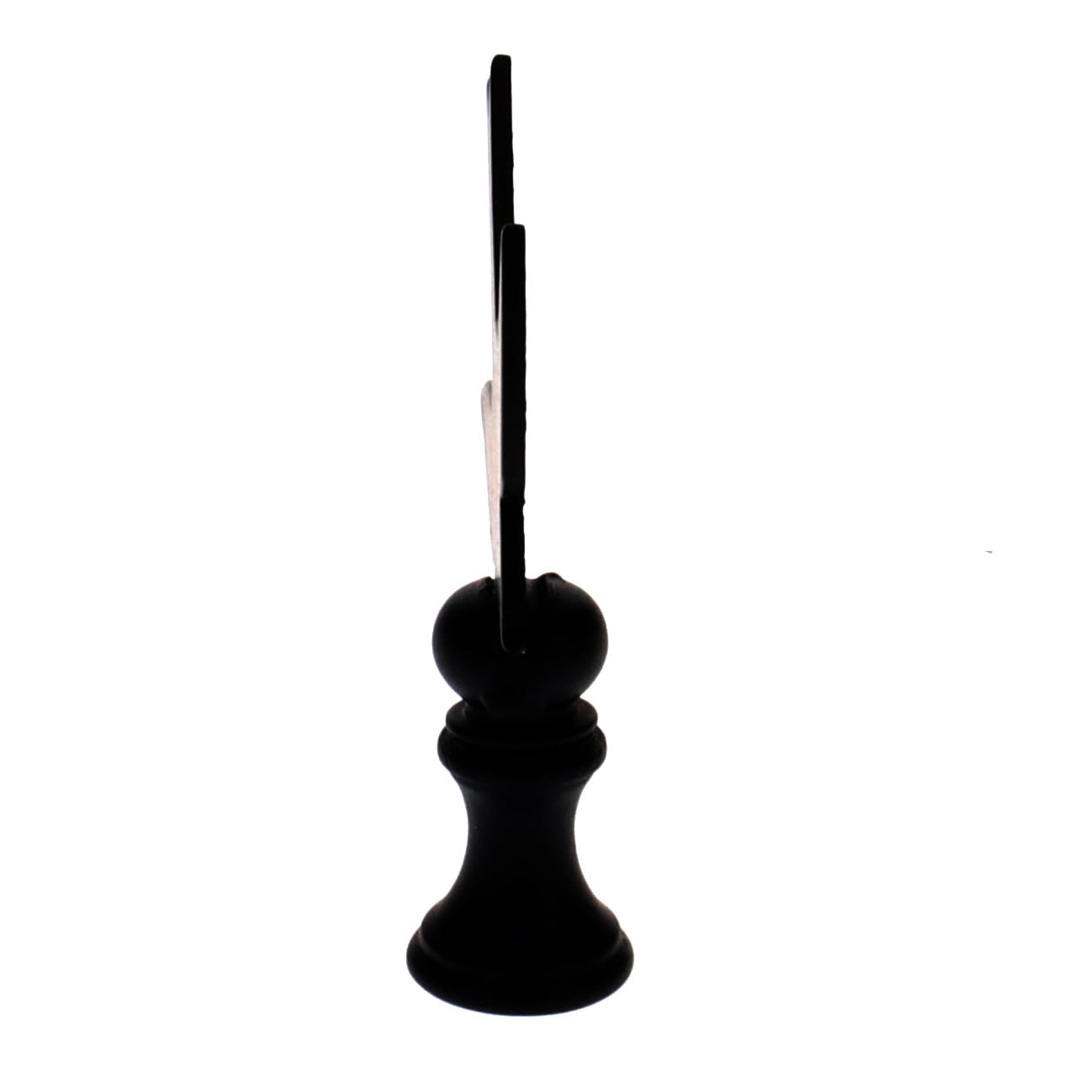 2-1/2" Tall Finial, Black Bird Silhouette, 1/4-27F Tap (15168)