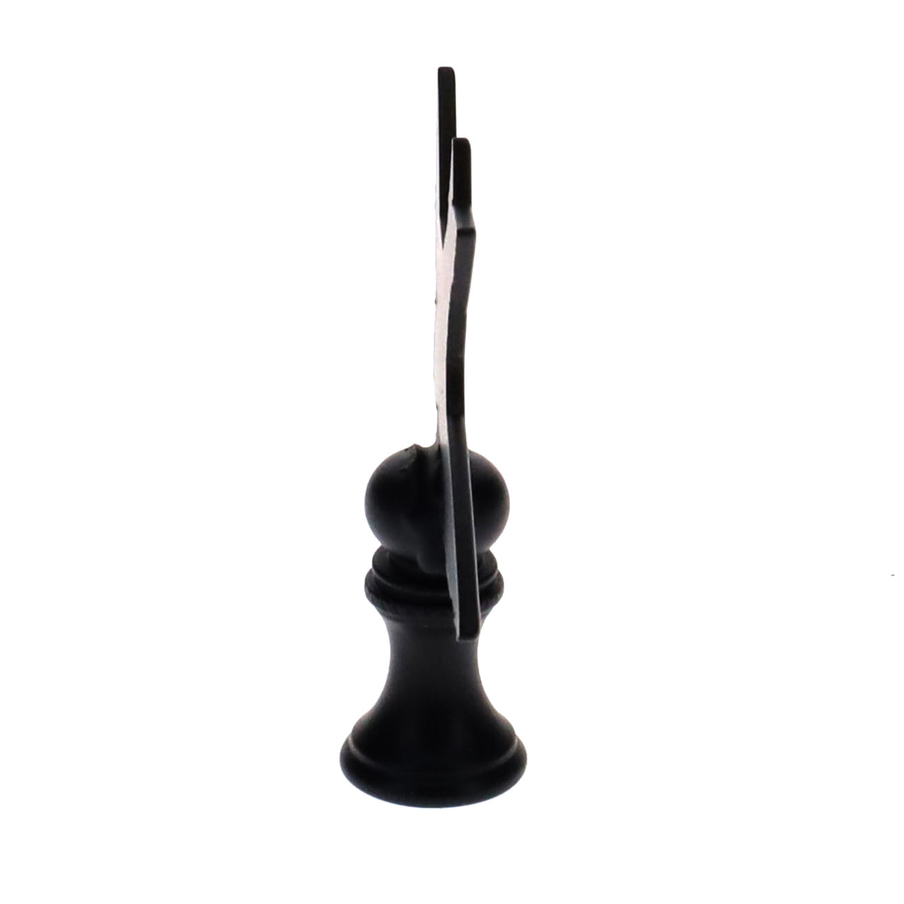 2-1/2" Tall Finial, Black Bird Silhouette, 1/4-27F Tap (15168)