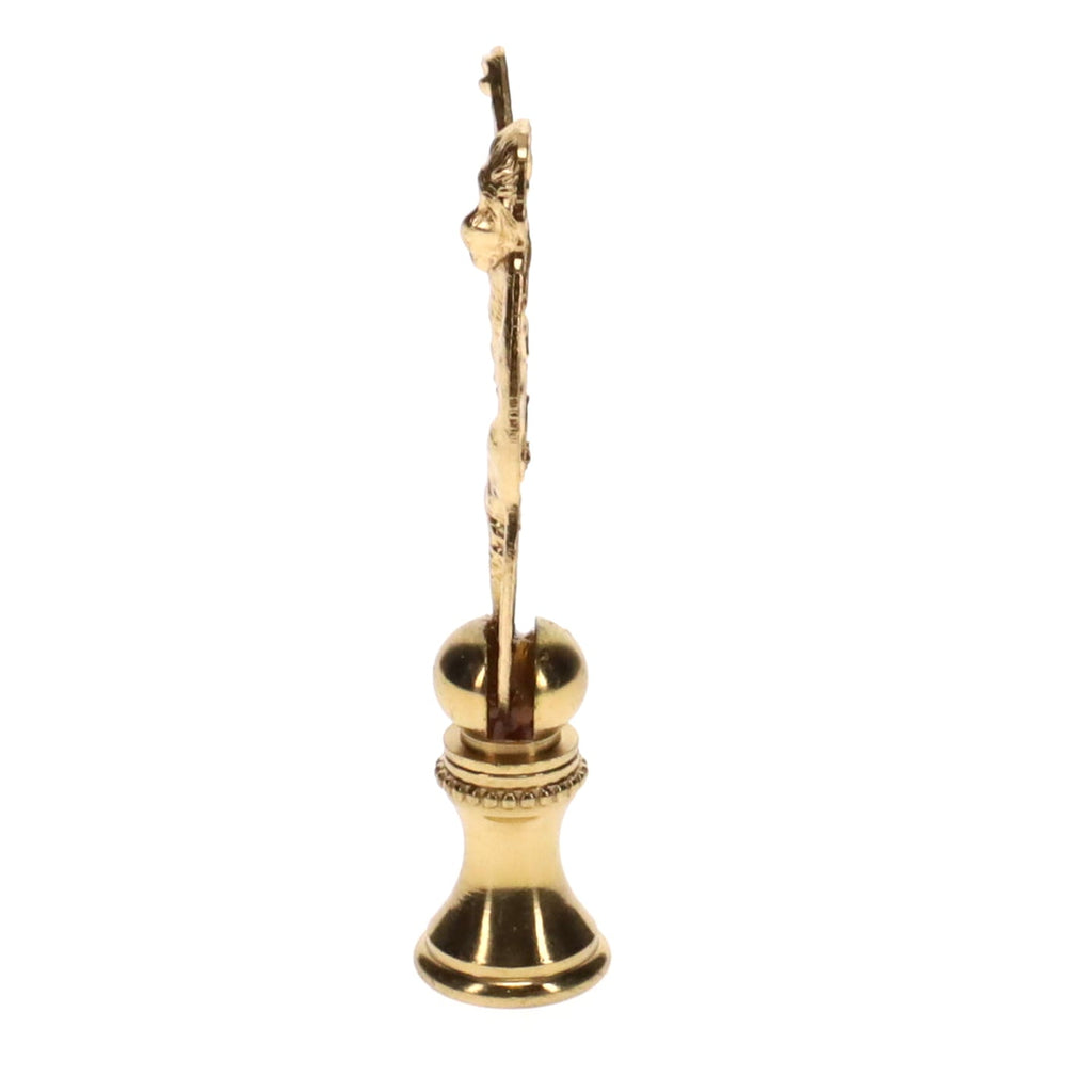 2-3/4" Tall Brass Finial, Monkey, 1/4-27F Tap (15170)
