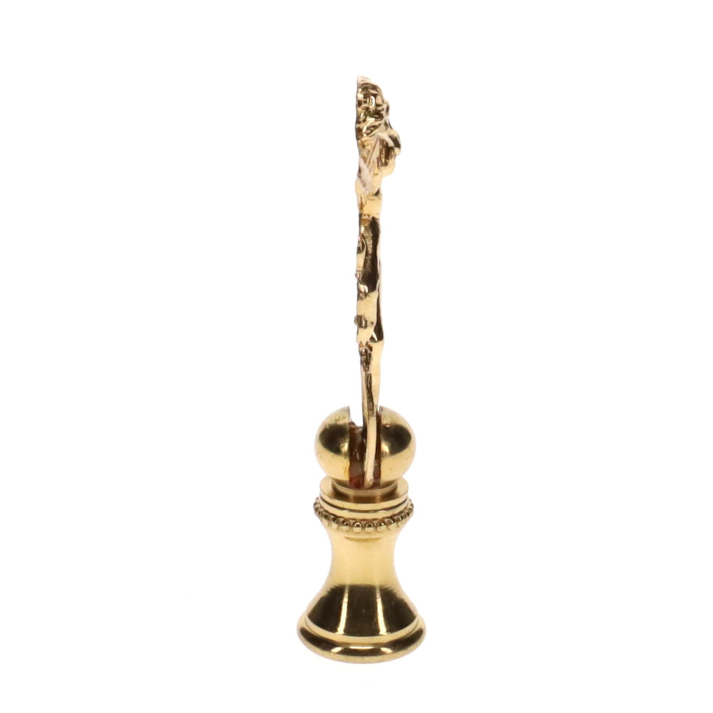 2-3/4" Tall Brass Finial, Monkey, 1/4-27F Tap (15170)